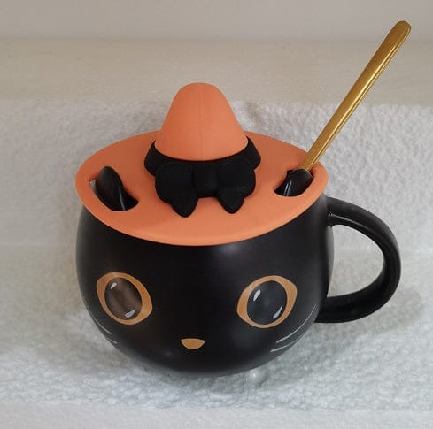 كوب هدية للأزواج، ملعقة مغطاة على شكل يقطينة